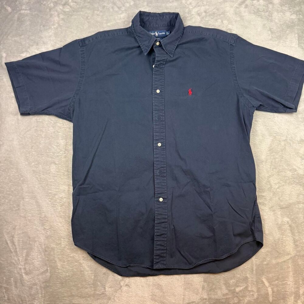 Polo-ralph-lauren Men's Navy and Blue Shirt